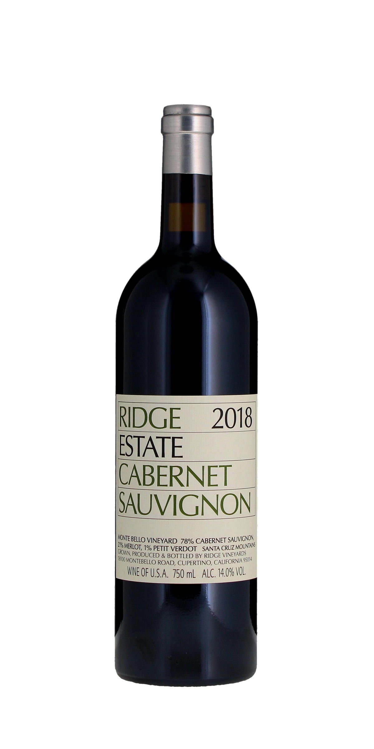 Ridge Vineyards Estate Cabernet Sauvignon, 2021